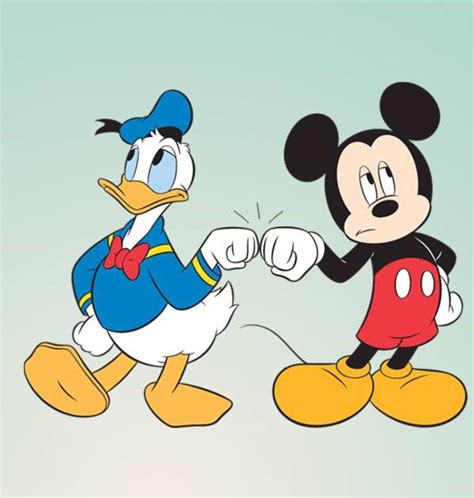 pato donald y mickey mouse
